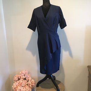 Maggy London size 12 blue dress